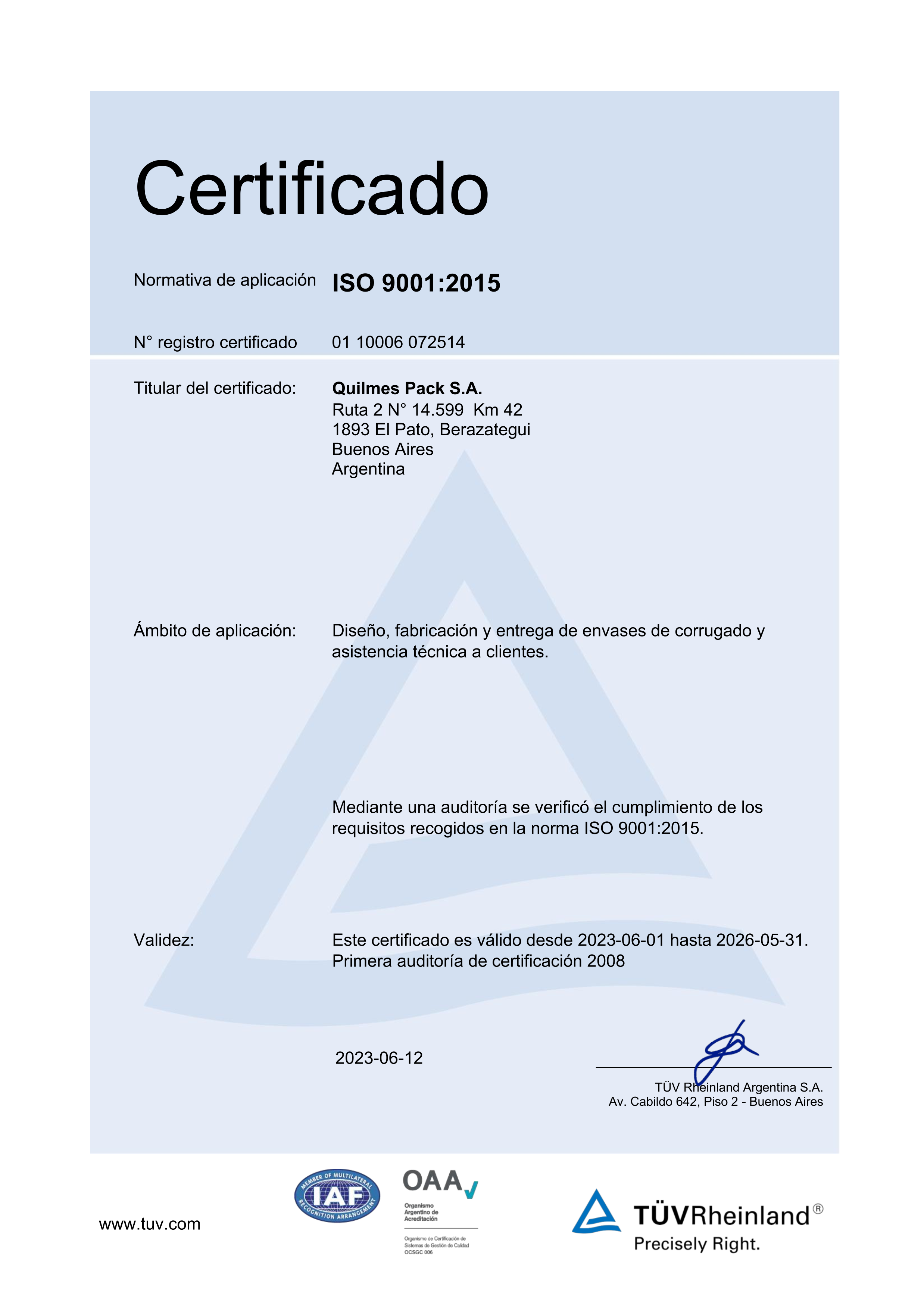 Certificado 9001_2023 Español